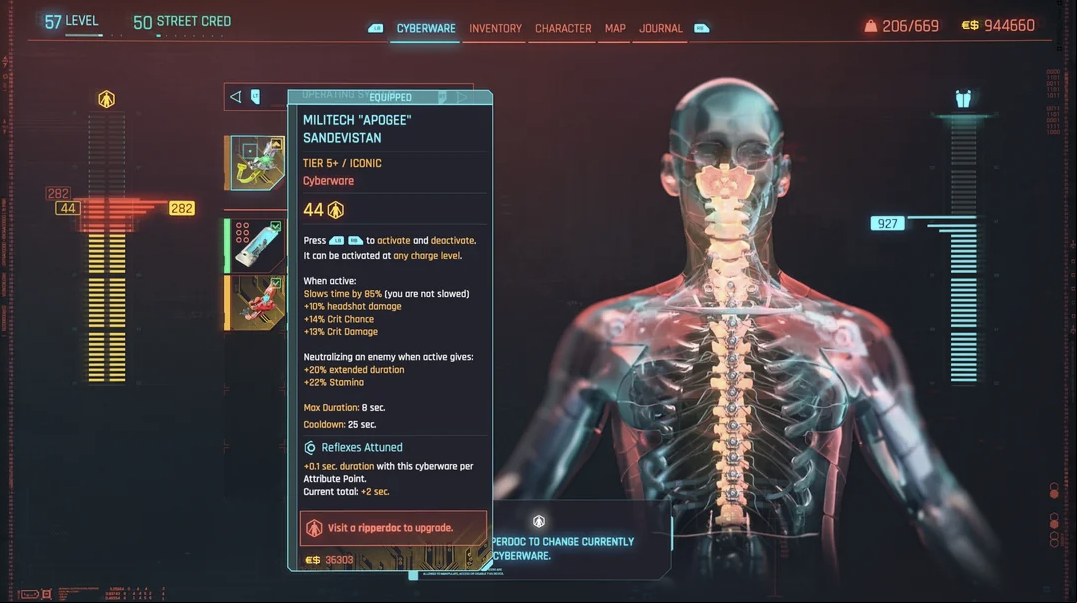Cyberpunk 2077 Sandevistans