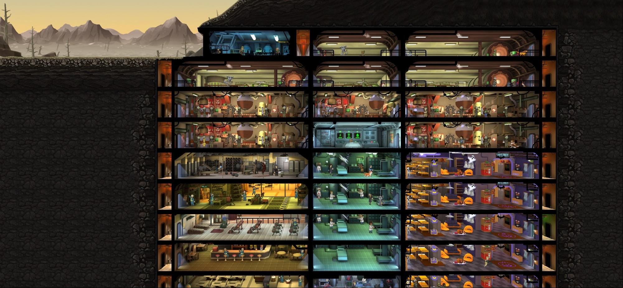Fallout Shelter Layout